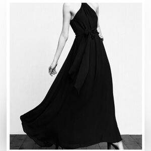 Reformation Floretta Maxi Halter Dress in Black (RARE Color) - NWT - Size 2
